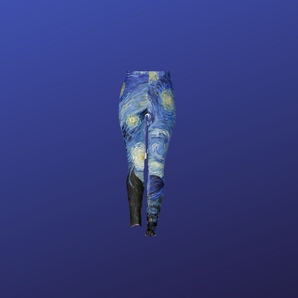 Lotus LEGGINGS Women’s Leggings, Van Gogh’s “STARRY NIGHT”, Size Small, NWOT - Picture 8 of 10